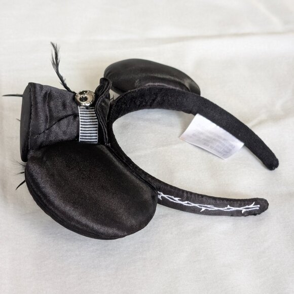 Disney Parks Nightmare Before Christmas Jack Skellington Satin Top Hat Ears - Picture 2 of 7